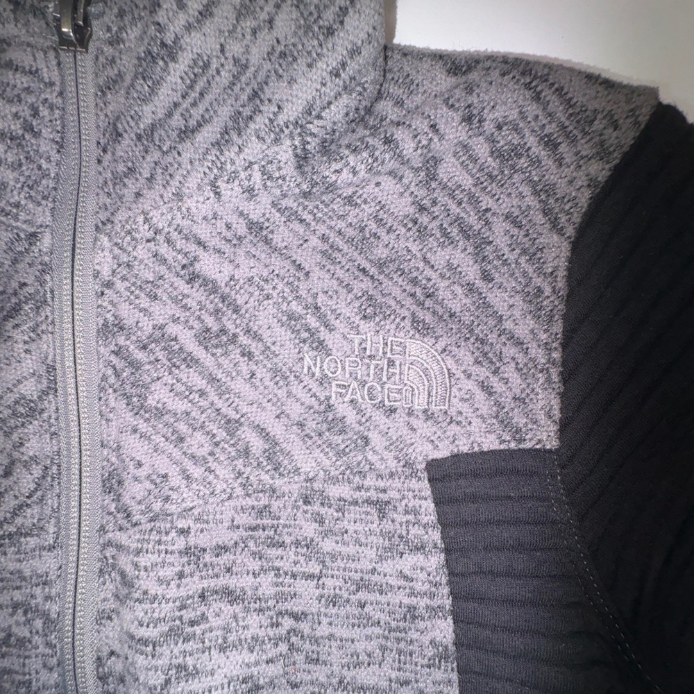 The North Face Womens Jacket Gray Black Full Zip Long Sleeve Athletic XS - Picture 2 of 11